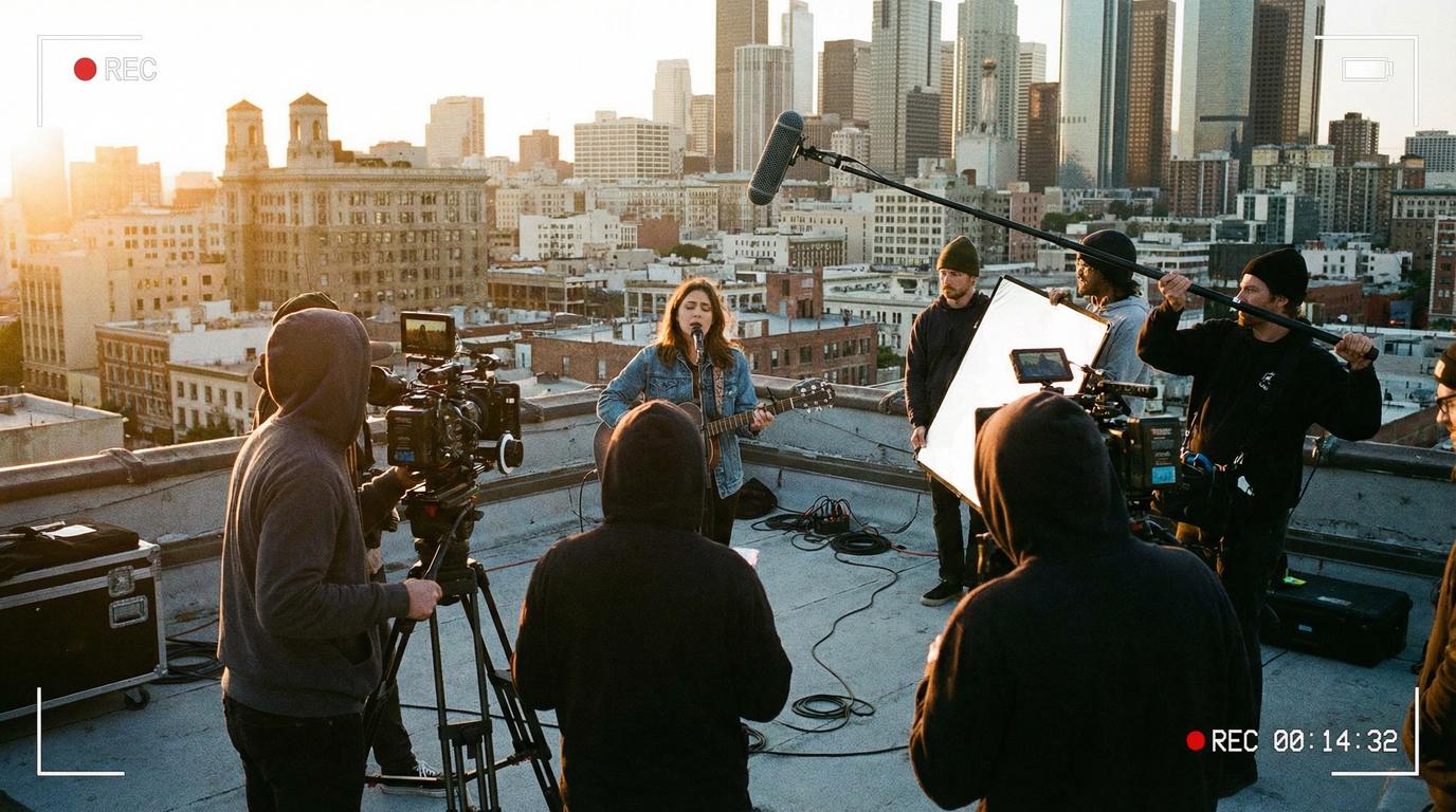 每日大赛视频：天台音乐MV拍摄花絮